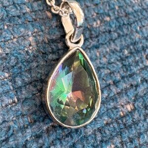 Elegant Mystic Topaz Necklace.
